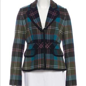 L.A.M.B. Wool Plaid Blazer Size 8